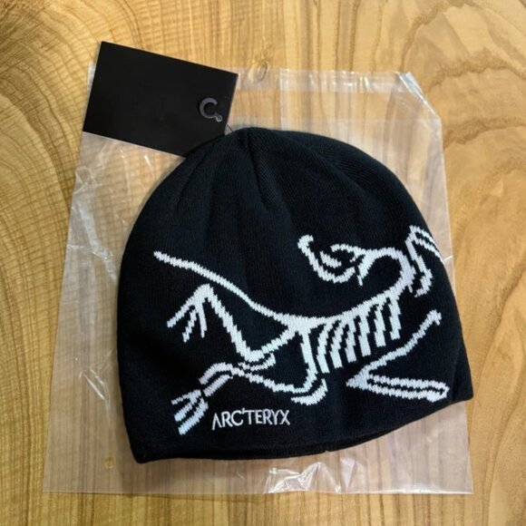 Arc'teryx Black Beanie Birdhead Toque New - Picture 5 of 5